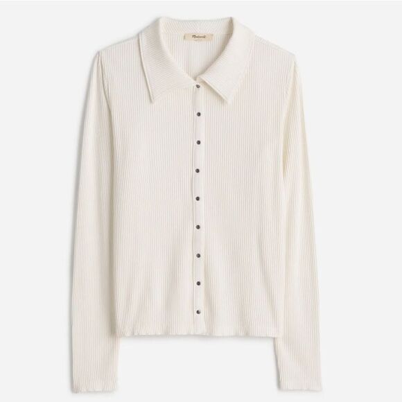 NWT Madewell Snap-Front Cardigan Top - Picture 1 of 11
